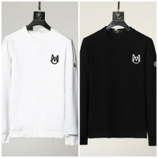 몽클레어 더블 로고 자수 맨투맨