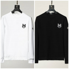 몽클레어 더블 로고 자수 맨투맨