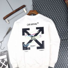 나이키 X 오프화이트 콜라보 레인보우 맨투맨