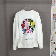 크롬하츠 멀티 컬러 크로스 세머터리 맨투맨