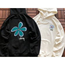 스투시 클로버 플라워 후드티