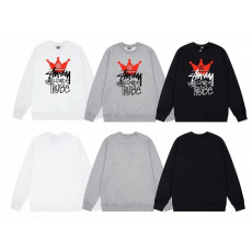 스투시 레드 왕관 맨투맨