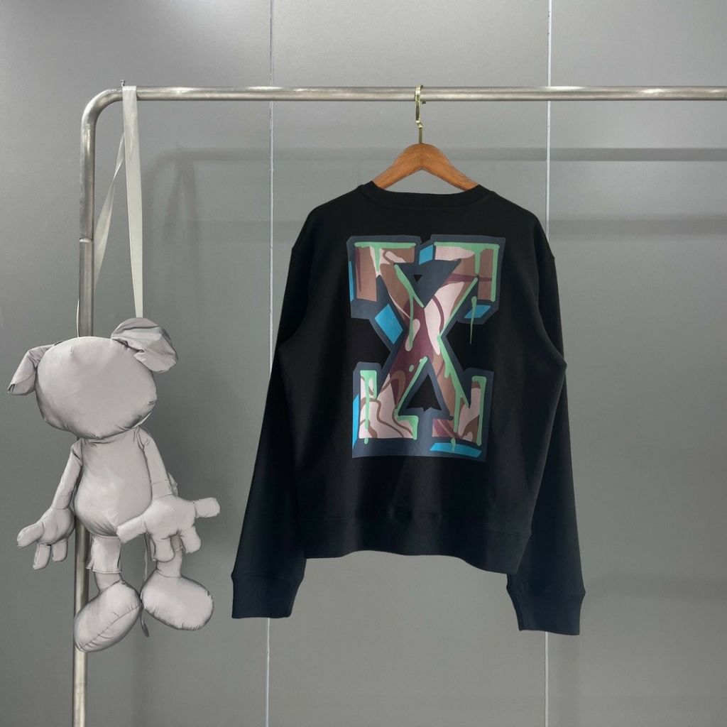 오프화이트 닌 애로우 스케이트 맨투맨