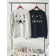 오프화이트 X 조던 콜라보 숏 슬리브 팬텀 맨투맨