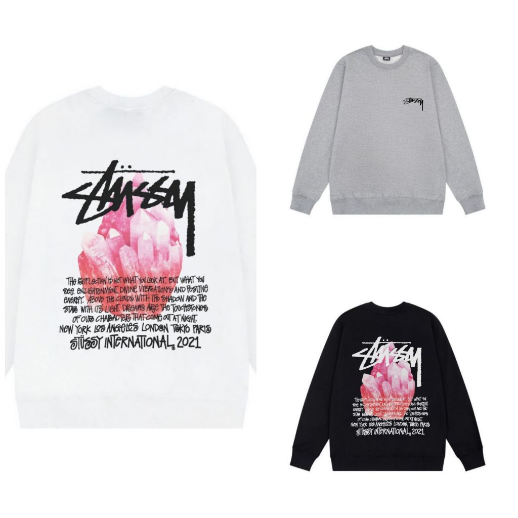 스투시 루비 크리스탈 맨투맨