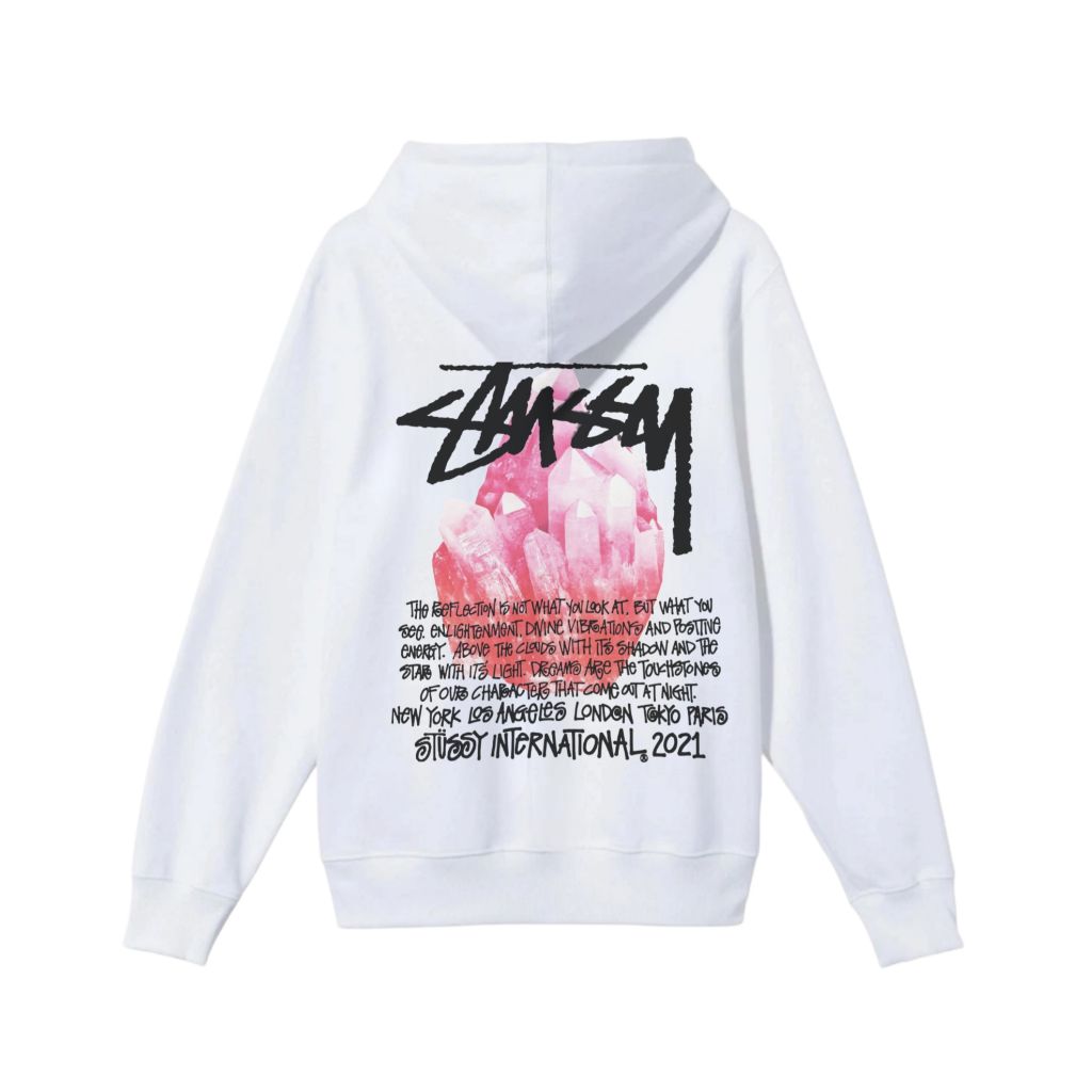 스투시 루비 크리스탈 후드티