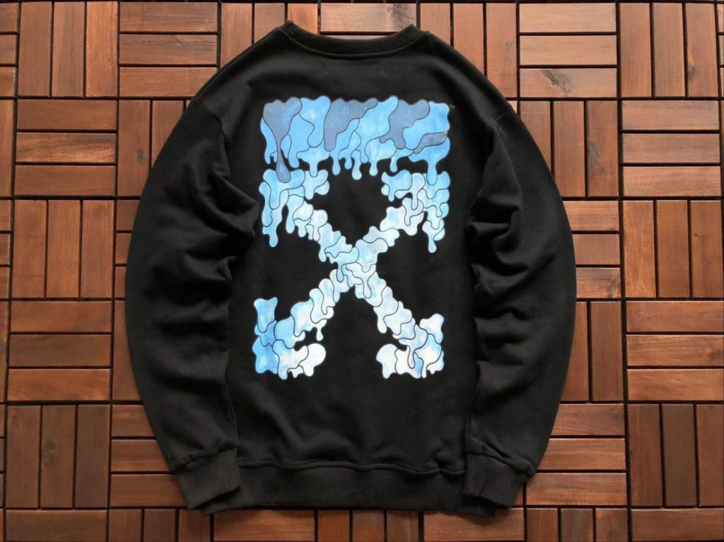 오프화이트 디졸브 맨투맨