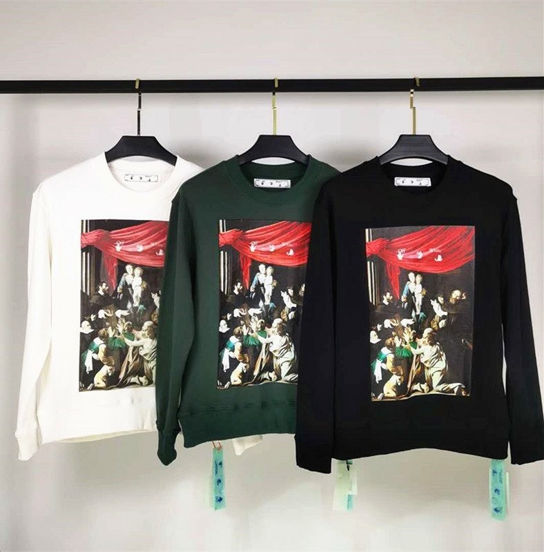 오프화이트 세인트 마리아 맨투맨