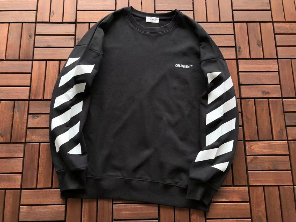 오프화이트 라인컵 맨투맨