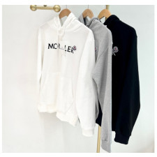 몽클레어 앞나염 패치 후드티