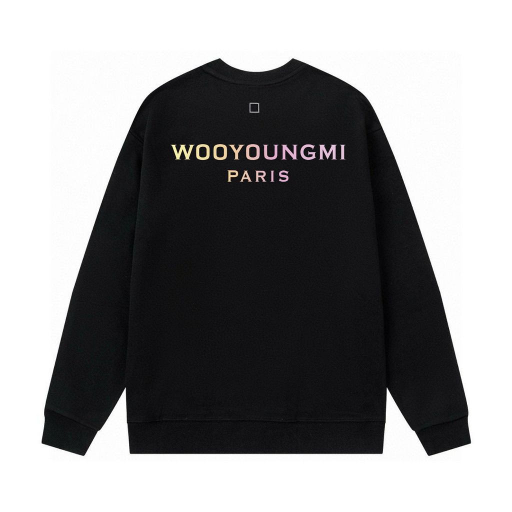 우영미 블루 그라데이션 맨투맨