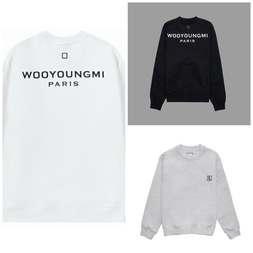 우영미 백로고 맨투맨