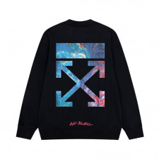 오프화이트 오로라 맨투맨