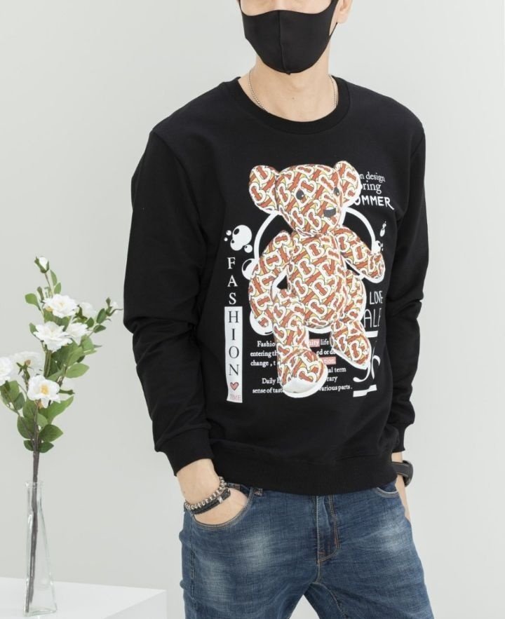 버버리 사각 곰돌이 베어 맨투맨