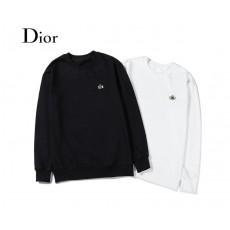 디올 꿀벌 자수 레인보우 맨투맨