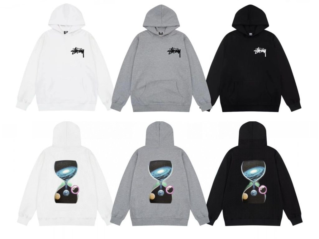 스투시 갤럭시 모래 시계 후드티