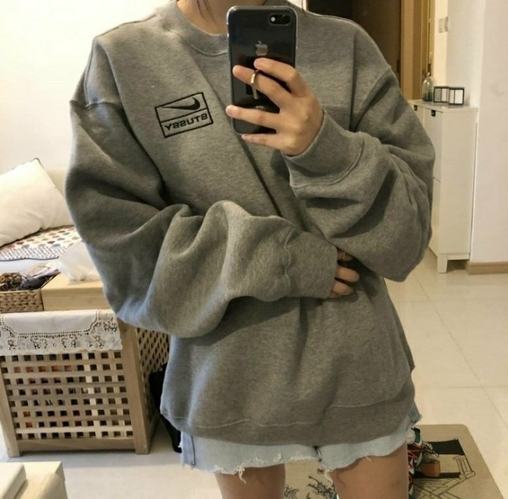 나이키 X 스투시 콜라보 자수 맨투맨