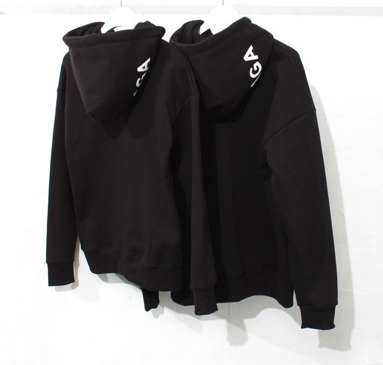 발렌시아가 네임 로고 후드티