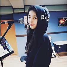 발렌시아가 네임 로고 후드티