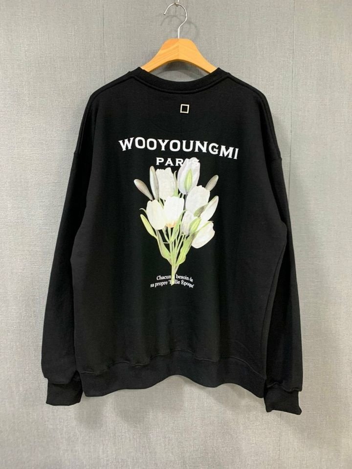 우영미 플라워 로즈골드링 맨투맨