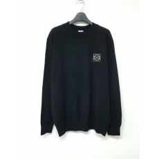 로에베 사각 자수 라운드 니트