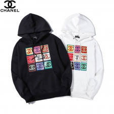 샤넬 브랜드 로고 프린팅 후드티
