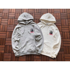 스투시 X 베이프 콜라보 핑크탭 후드티