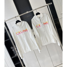 셀린느 그라데이션 로고 후드티