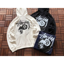 스투시 해골 스컬 8 에이트볼 후드티