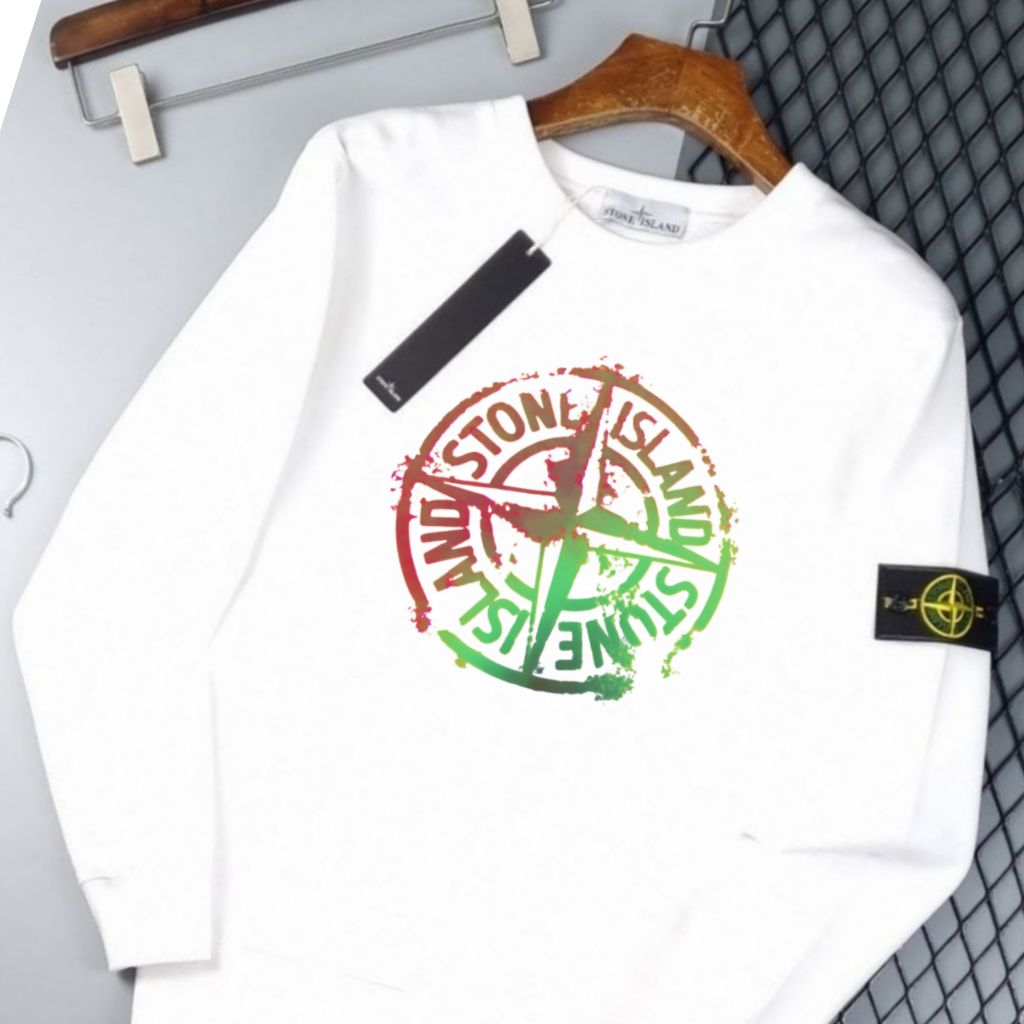 스톤아일랜드 형광 로고 맨투맨