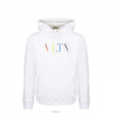 발렌티노 레인보우 무개 후드티