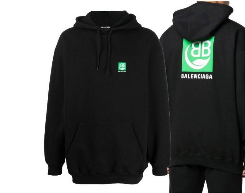 발렌시아가 그린 로고 후드티