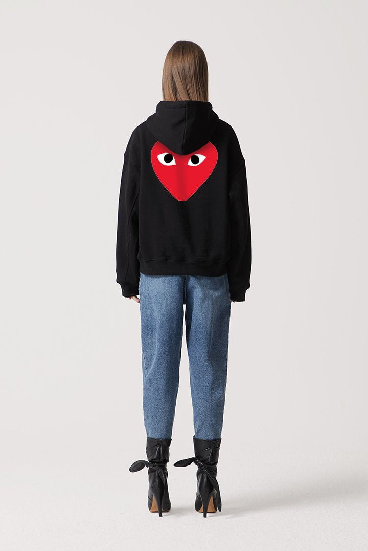 꼼데가르송 하트 후드티
