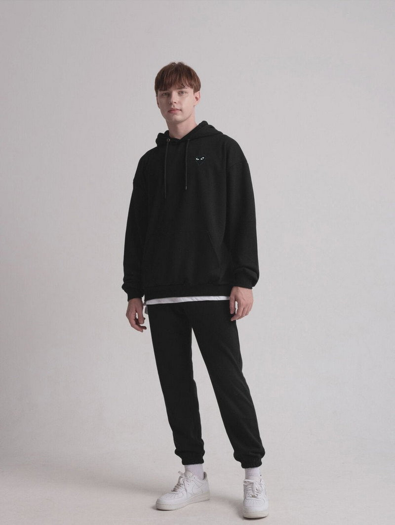 꼼데가르송 하트 후드티