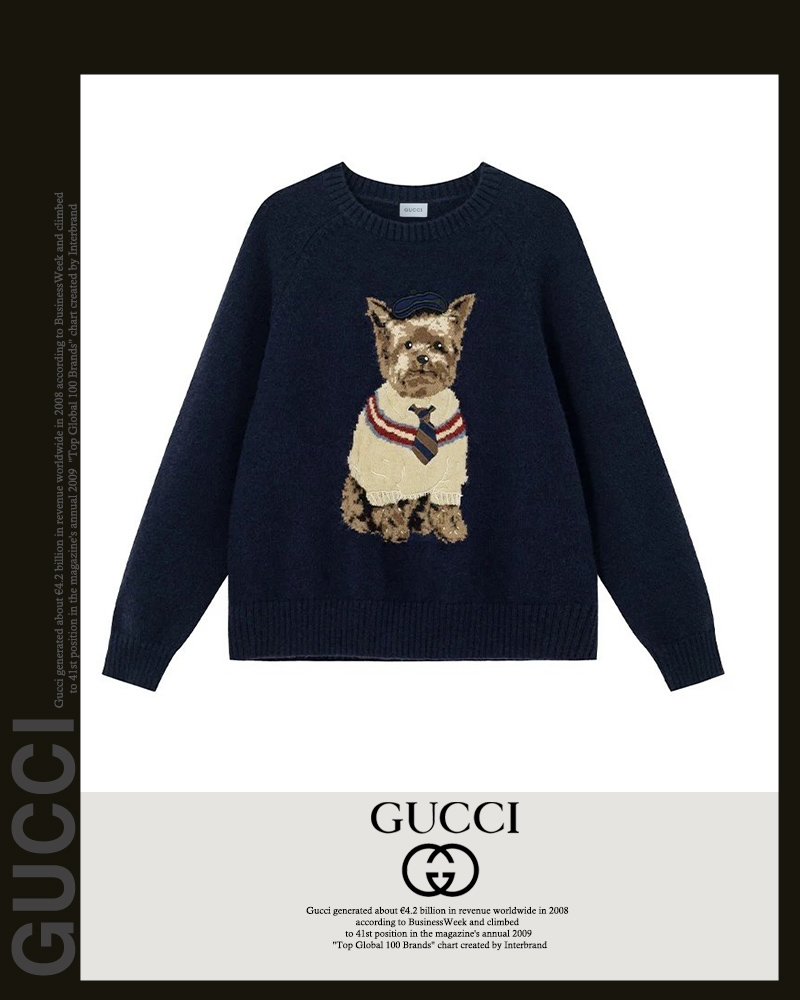 구찌 여성 25-881 요크셔 인타 라운드 니트