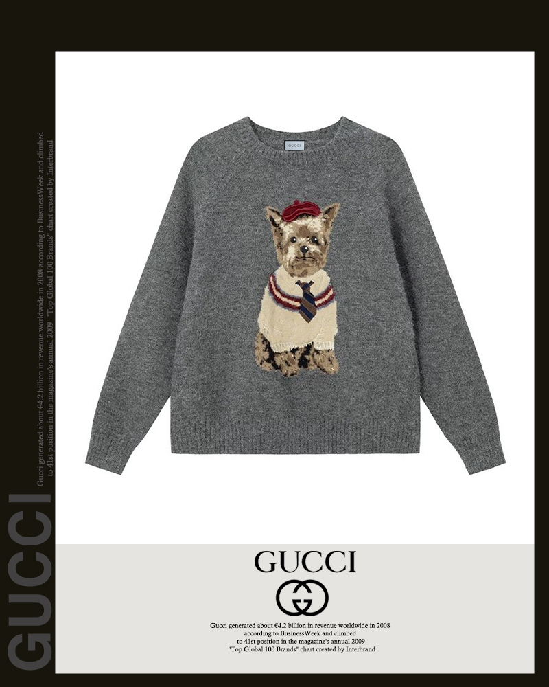 구찌 여성 25-881 요크셔 인타 라운드 니트