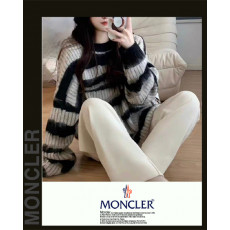 몽클레어 여성 7096 지브라 오버핏 짜임 니트