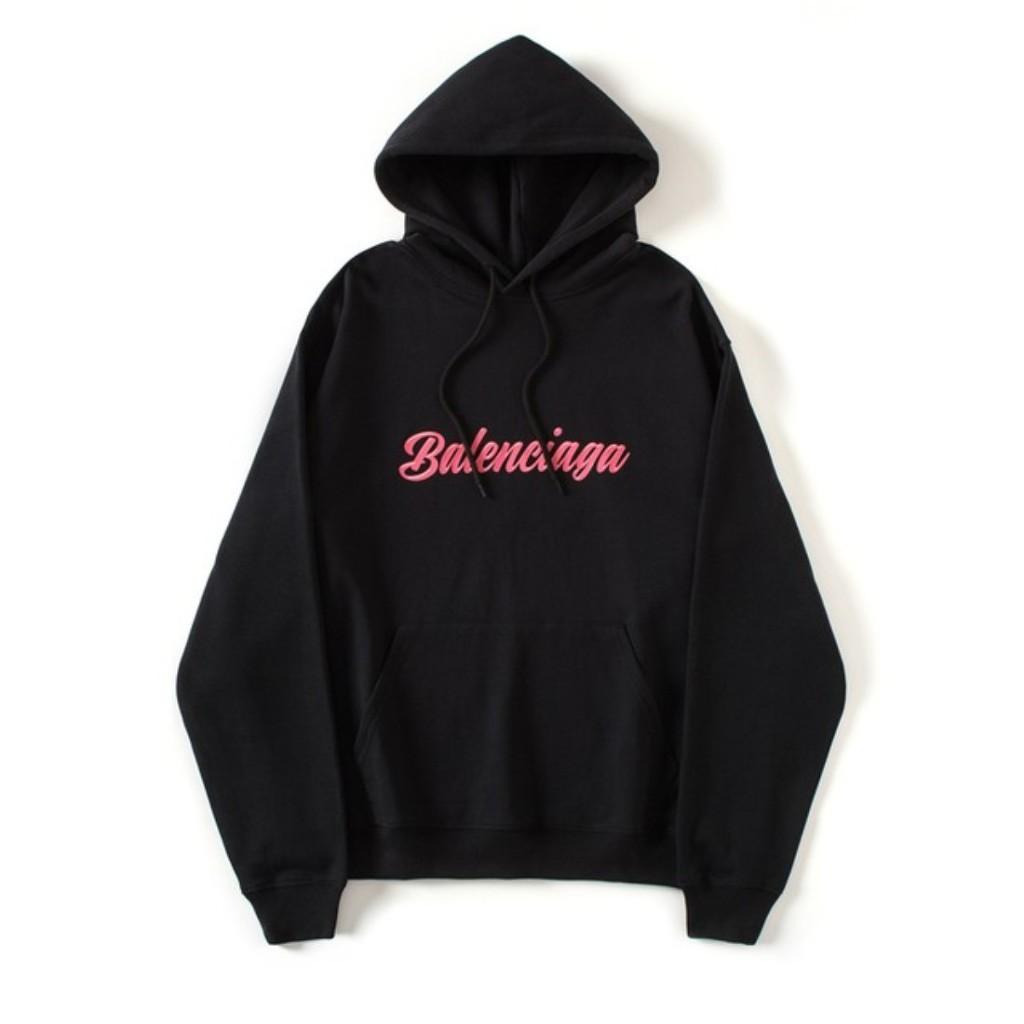 발렌시아가 심볼링 핑크탭 후드티