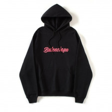 발렌시아가 심볼링 핑크탭 후드티