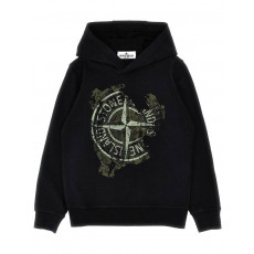 스톤아일랜드 목재 로고 후드티