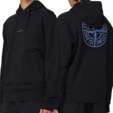 스톤아일랜드 블루 백로고 후드티