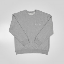 디올 자수 그레이 코튼 스웨트 맨투맨