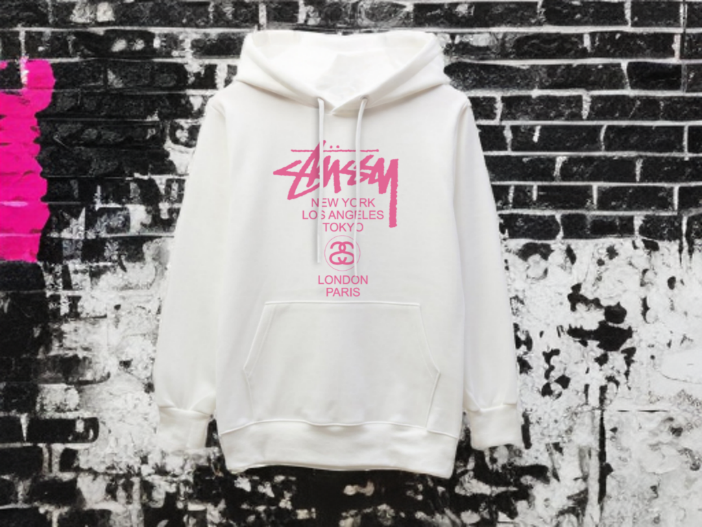 스투시 핑크룩 나염 후드티