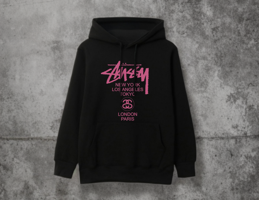 스투시 핑크룩 나염 후드티