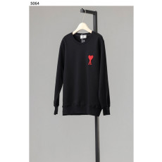 아미 빅 하트 로고 기모 맨투맨