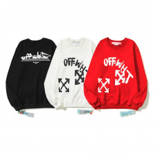 오프화이트 페인트 스크립트 애로우 스케이트 맨투맨