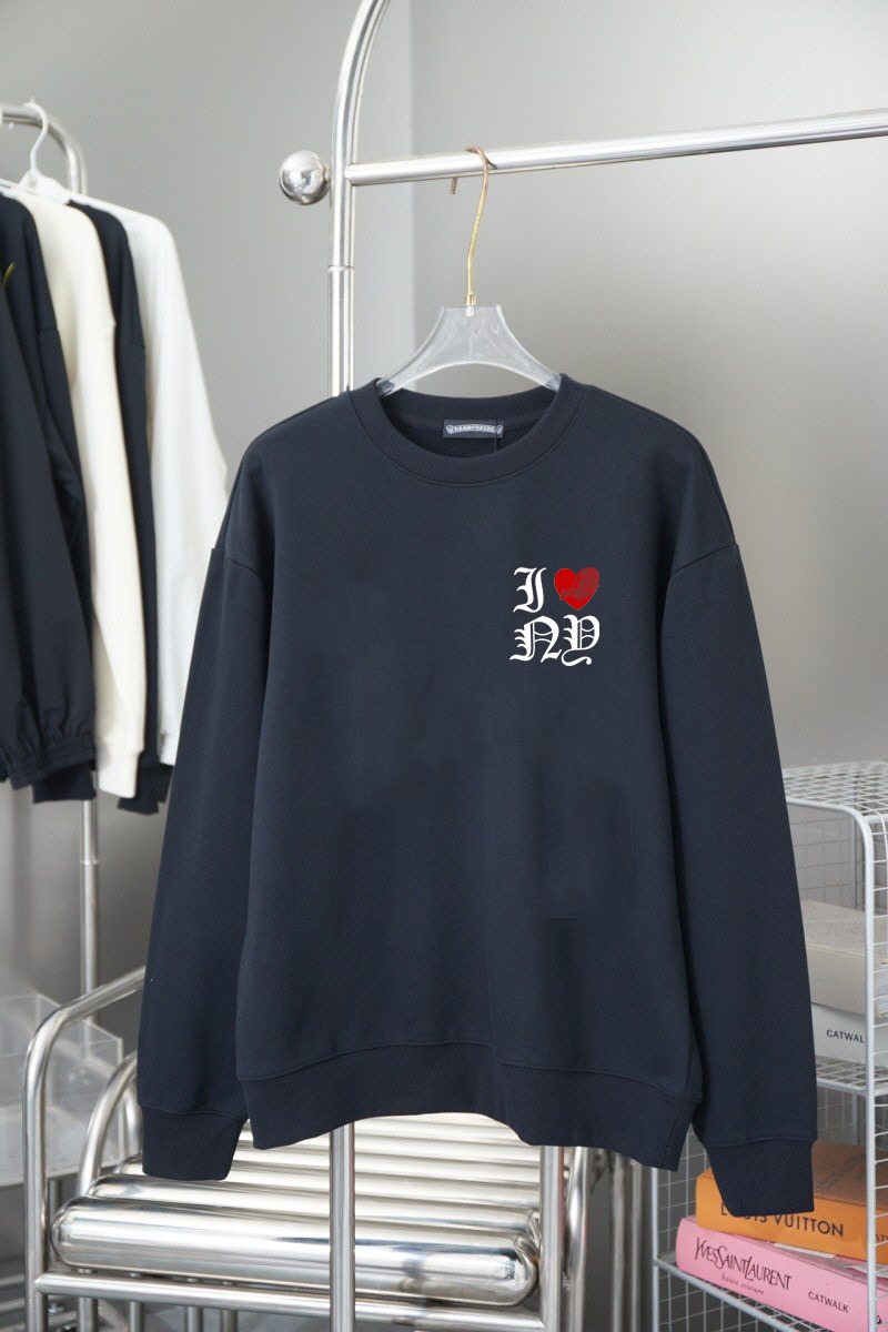 크롬하츠 레드 하트 맨투맨