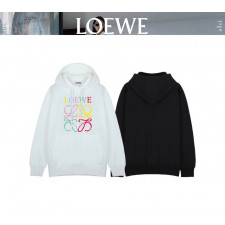 로에베 컬러풀 로고 후드티