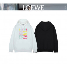 로에베 컬러풀 로고 후드티