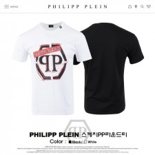 필립플레인 스케치 라운드 반팔티